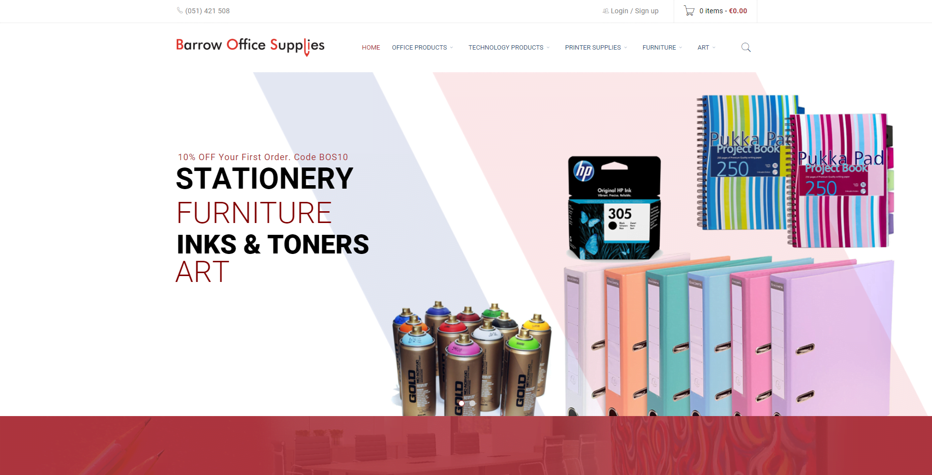 Barrow office website design