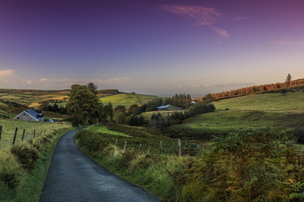 Green Irish landscape